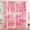 2pcs,2D Plane Printing Curtain Popular Johyna Montage Versatile Polyester Fabric (without Rod) Decorations Inside Perfect for