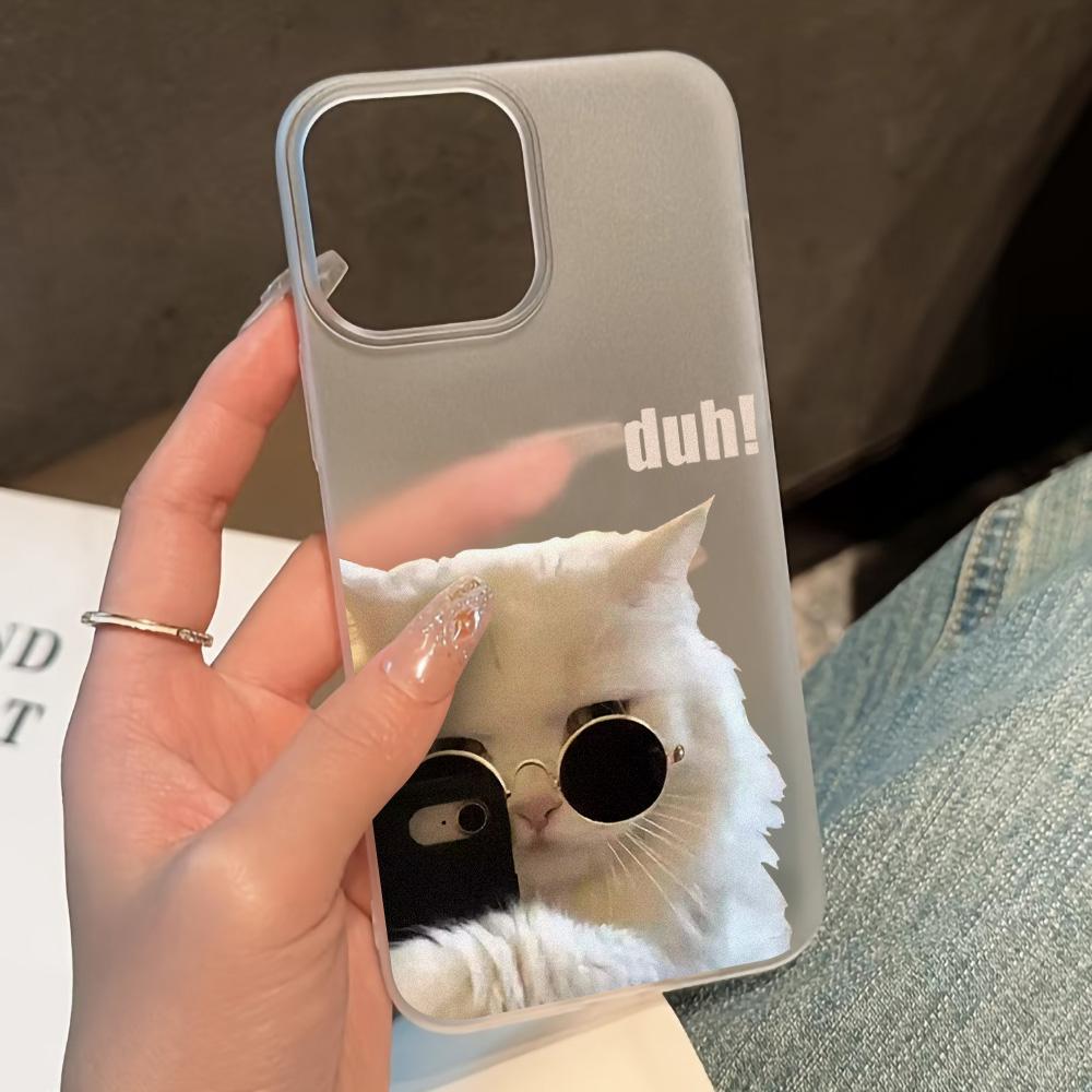 Mobile Phone Cases for iPhone 11 13 15 Pro Max 12 14 Pro Max Case iPhone 16 15 Plus 13 Pro 12 Frosted Texture Painted Cartoon Flowers