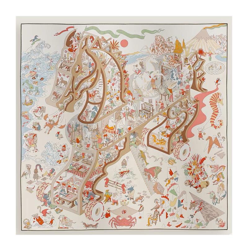 NINA SOLOR Silk Twill Square Scarf