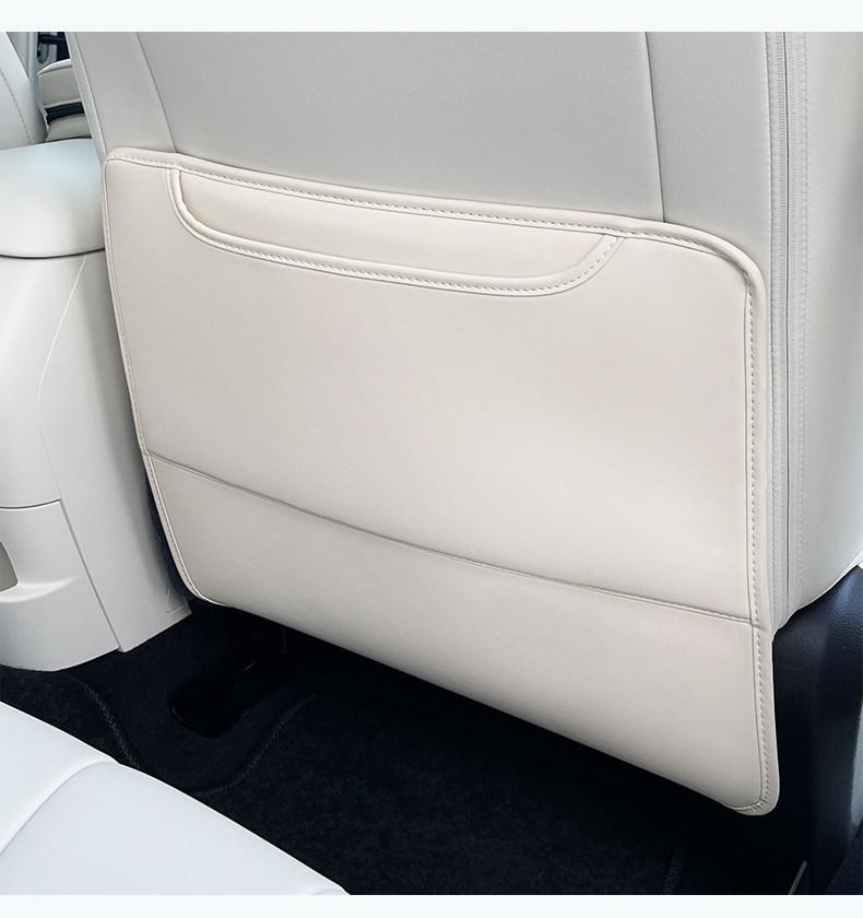 Leather Seat Back Protection Pad Backrest Anti Kick Protection Cover Original Car Color for Ora 5 2026 Car Interior Accessories
