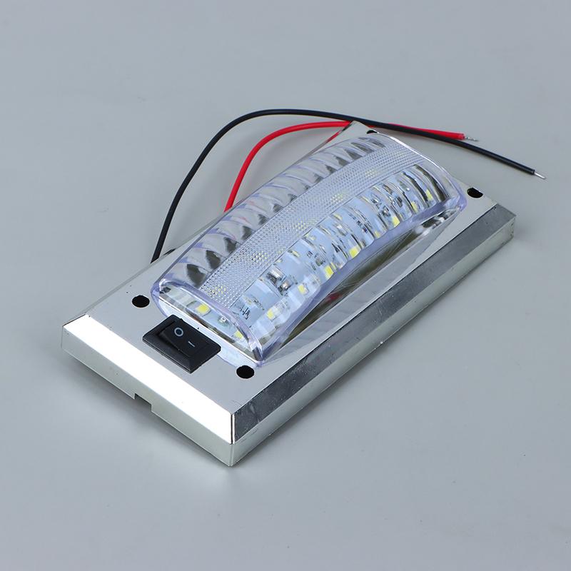 Led 12V-24V Panel Light Car Interior Reading Lamp High Brightness Cabin Lights For Van Truck Rv Boat Camper Lights Switch On Off