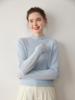 Women's Half-High Neck Baby Goat Cashmere Sweater - Thick, Soft, and Skin-Friendly for Autumn and Winter