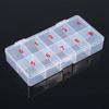 10 Slots Transparent Nail Tips Box - Ideal for Storing False Nail Art Tips and Accessories