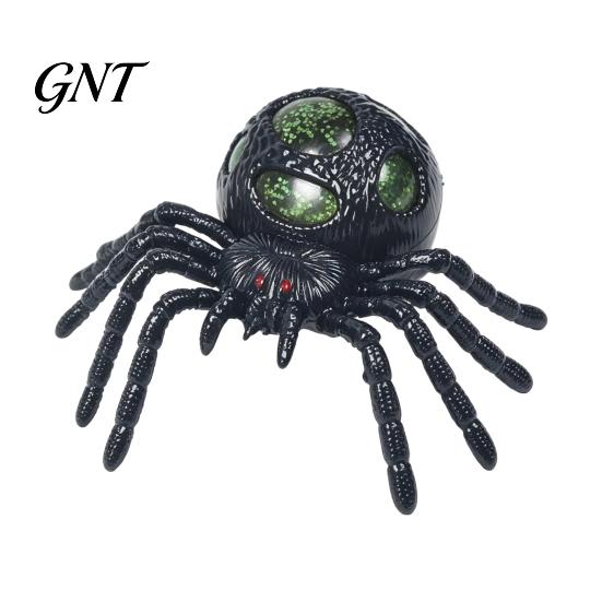 Stretchy Spider Toys 1/4Pcs Halloween Glitter Squeeze Toy, Stress Relief Realistic Scary Prank Toy Party Fake Decoration Anxiety Gadget