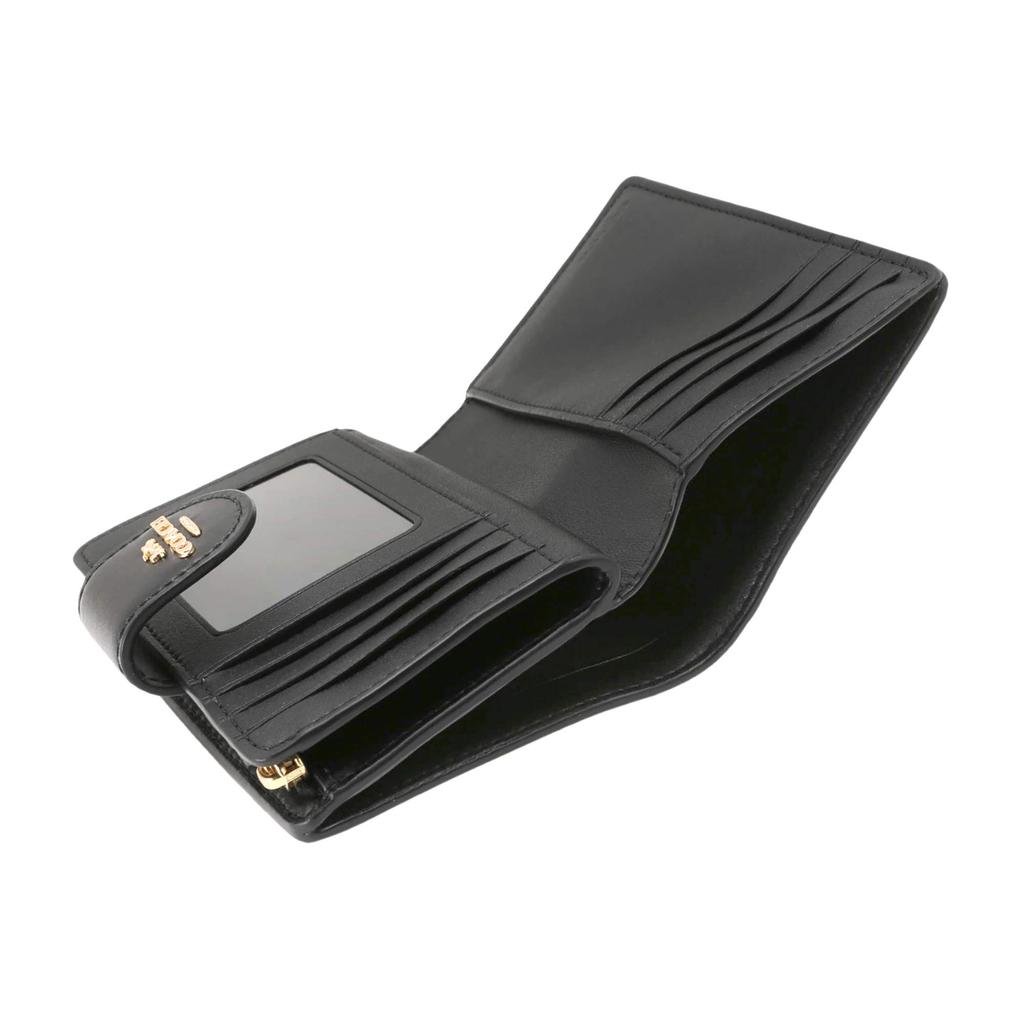 Outlet OUTLET Bifold Wallet C0082 IMAA8 Signature Canvas Brown [Coach] Brown/Black Black/Gold [Item]