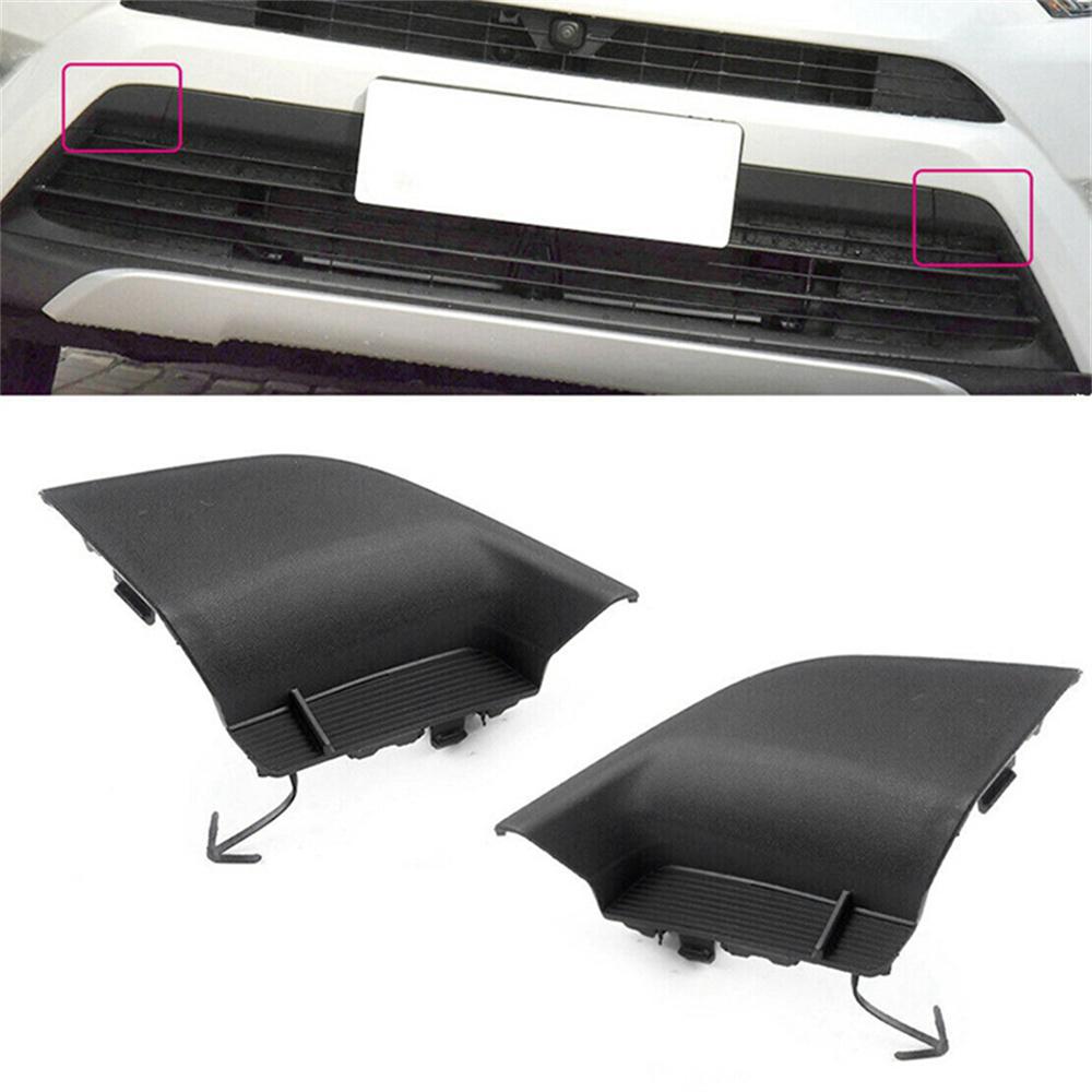 2x Front Bumper Tow Hook Cover For 2016-2018 Toyota RAV4 53285-0R100 53286-0R100