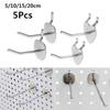 5Pcs Home Durable Hang Fits Holder Panel Storage Racks Goods Shelf Retail Shop Peg Display Hooks