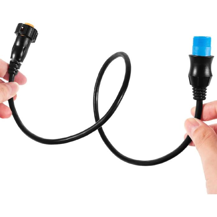 8-Pin Xdcr to 12-Pin Sounder Adapter XID, Black, for Connecting 8-Pin Transducers with XID to 12-Pin Sonar Marine Devices