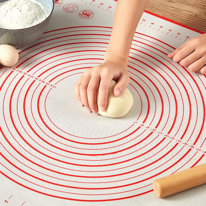 Silicone Fiberglass Rolling Dough Pad Cakes Bakeware Liner Pad Mat Rolling Dough Mat Baking Pastry ToolMakeup