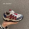 Youth style shoes Kids Breathable Mesh Hiking Sneakers With Rotating Buckle Non-Slip Rubber Sole Fall Outdoor Sport Shoes