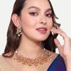 Gold Plated Kundan Necklace Set for Women