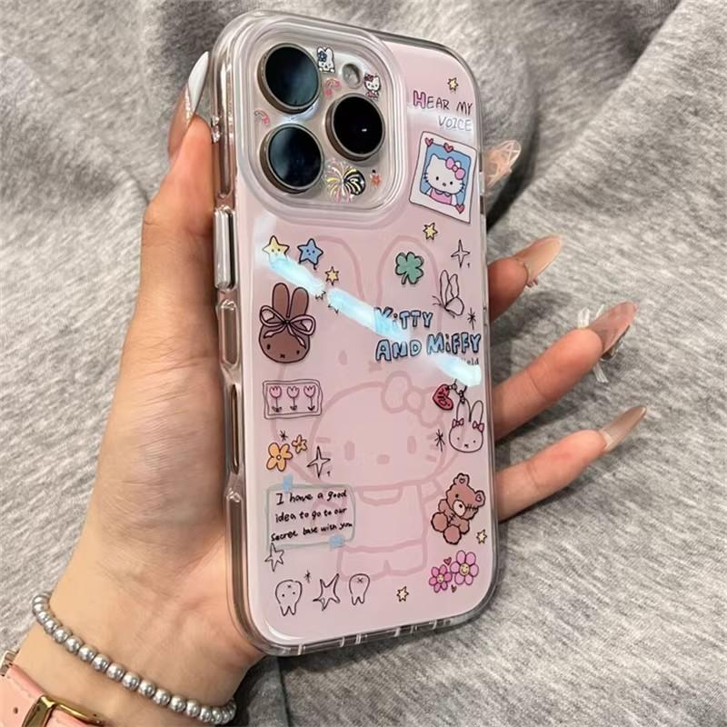 Милый головной убор kt cat для чехла мобильного телефона iphone11promax 11/11Pro Apple 11 двухслойный 11plus