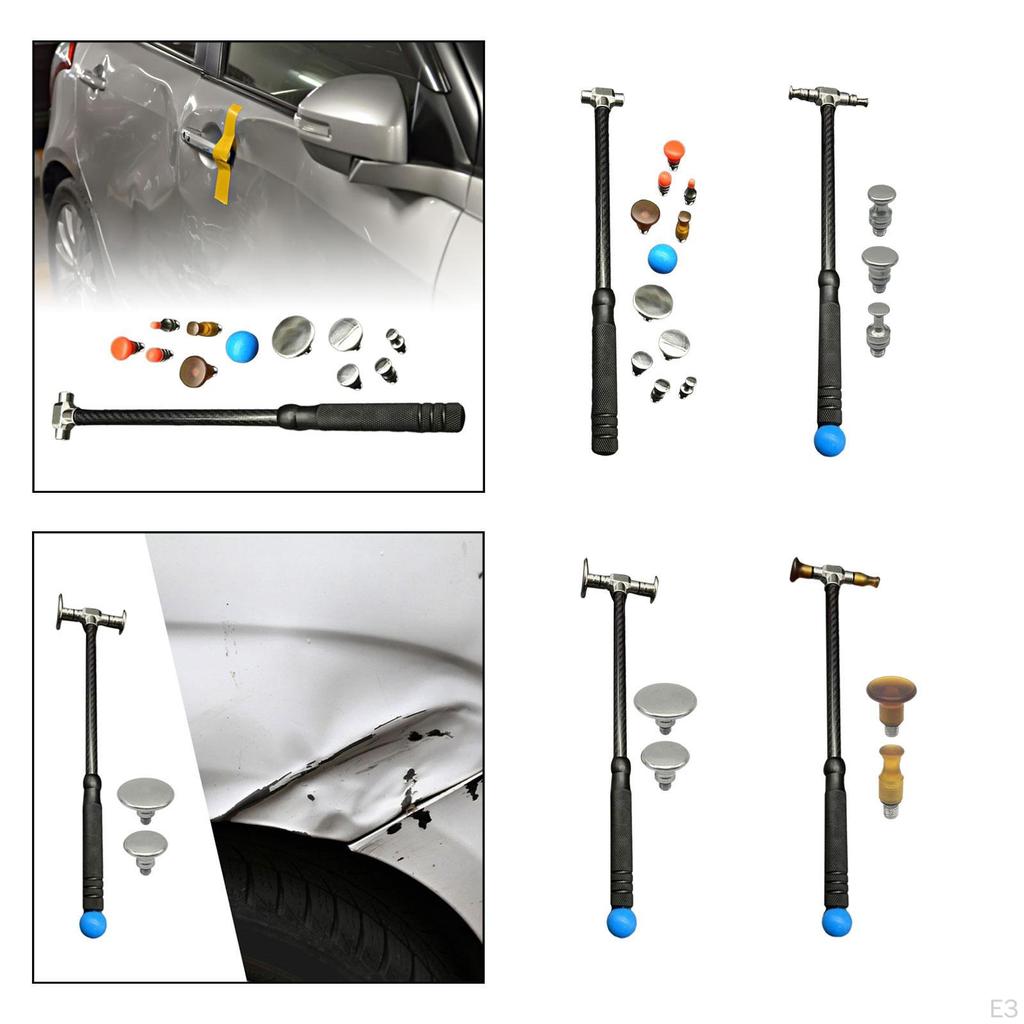 Car Body Paintless Dents Repair Tool Tools Hammer Lightweight Universal with Heads for Metal