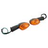 2pcs Motorcycle Rear Turn Signal Light 12V 10W ABS Heat Resistant Replacement for YZF R1 R6 R125 R25 R3Tawny
