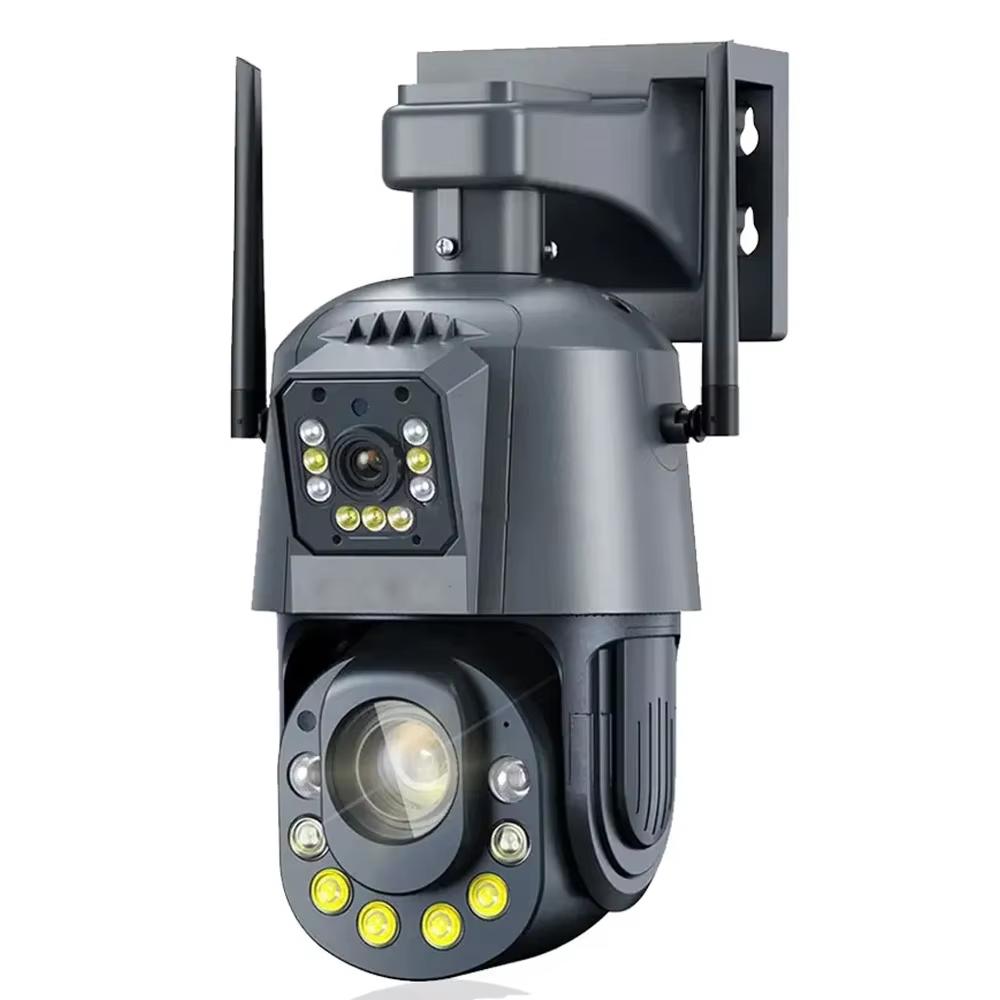 Новая Wi-Fi камера HD 6MP PTZ 50X Zoom Двусторонняя аудиосвязь Цветная камера ночного видения Уличная водонепроницаемая CCTV Видеонаблюдение Безопасность Wi-Fi IP камера