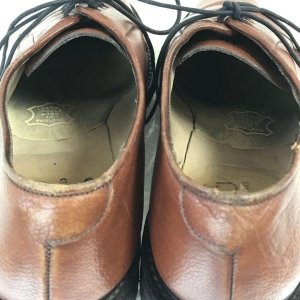 Finsbury Англия Винтажная Кожаная Goodyear Plain Toe 8.5F 27.0 Коричневый(ИСПОЛЬЗОВАЛ)