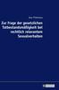 Книга Zur Frage Der Gesetzlichen Tatbestandsmae??igkeit Bei Rechtlich Relevantem Sexualverhalten