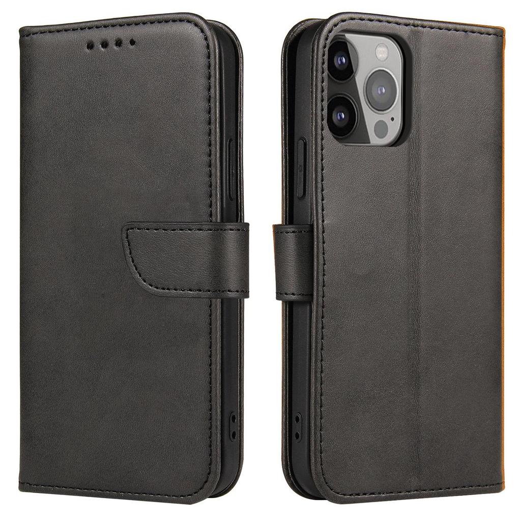 Etui pokrowiec z klapką portfel podstawka na Samsung Galaxy S23+ Magnet Case - czarny