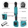 47.5NM Brushless Electric Ratchet Wrench 1/2'' Ratchet Wrench Set Angle Drill Screwdriver Power Tool for Makita 18V