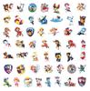 50-Piece Cartoon Stickers: Paw Patrol Backpack & Thermos Decor Sticker Book