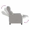 Massage Recliner Cloud Gray Fabric
