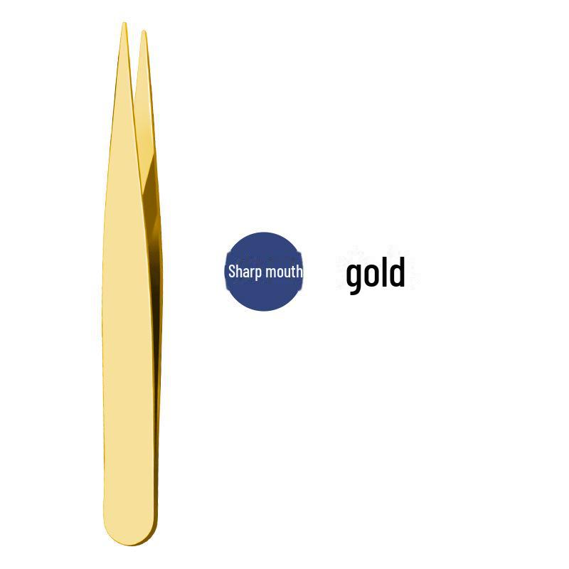 Пинцет для бровей из нержавеющей стали толщиной 1,2 мм со скошенной кромкой для точного удаления волос