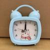 Современный простой милый мультяшный будильник маленького размера конфетного цвета с ручкой для детской ленивой учебной комнаты