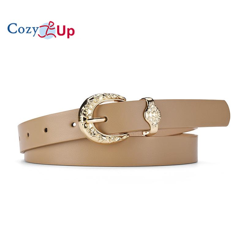 Pin Buckle Belt Ladies Solid Color Dress Jeans Decorative Belt