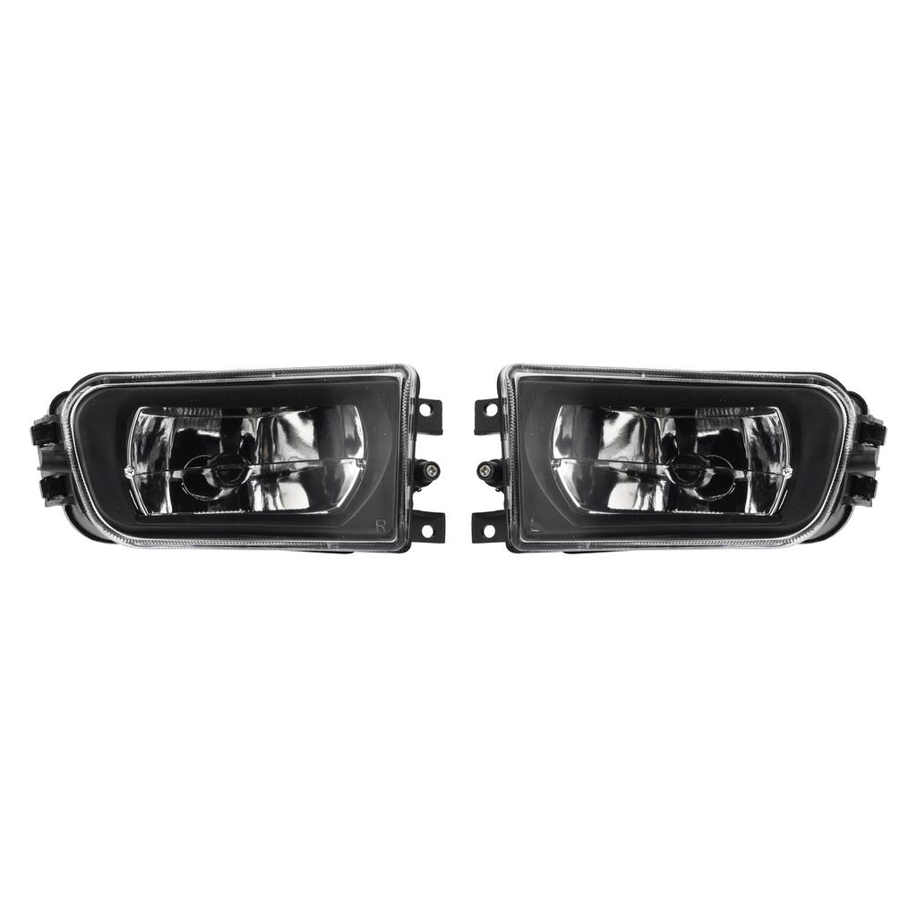 Pair Front Bumper Fog Light Lamp Housing Shell For BMW E39 5-Serise 1995-1998