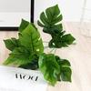 1 Branch Chic Artificial Plant Flexible Eye-catching Plastic Decorative Realistic Fake Leaves Stem Party Supplies