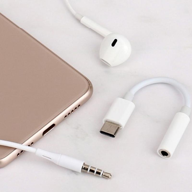 Type C To 3.5Mm Aux Adapter Type-C 3.5 Jack Audio Cable For Phone Headphone Converter