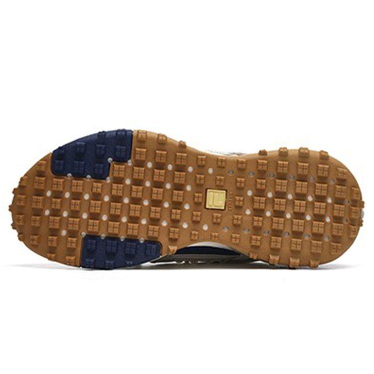 Fila Comfortable Fabric Shock Absorbing Wear Resistant Breathable Lightweight Low Top Running Shoes Men Sneaker Off-White A12M142208FWW