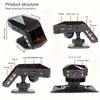 1080P Full HD Car DVR Dash Cam 1080P Video Recorder Center Console 170 Angle Night Vision Car Recorders Cycle Recording Dash Camera Video