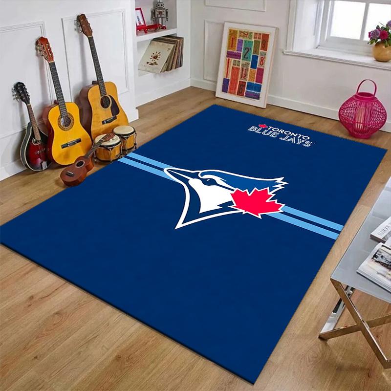 Toronto Blue Jays Printed Area Rug Carpet for Bedroom Living Room Home Decor Rugs Mat Non Slip Mat Rug for Bedside