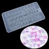 Keychain Resin Crafts Crystal Silicone Mould Casting Molds Letters Resin Mold Jewelry Making Tools