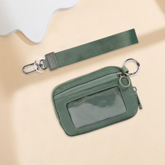 Мини-кошелек с поясным ремнем и держателем для карточек с кольцом для ключей, сумка для хранения большой емкости