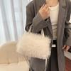 Autumn and Winter New Furry Bag Fur Crossbody Shoulder Strap Plush Bag Versatile Large Capacity Handbag for Women