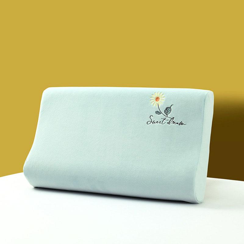 Латексная зимняя термонаволочка Детская бархатная стираная детская наволочка с эффектом памяти Вышитая однотонная плюшевая наволочка