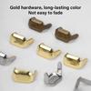 WUTA 50 комплектов скоб из цельной латуни для кожи, медные шлевки для ремня, держатели для застежек, соединительные планки, держатели для зажимов для ремня, держатели для кожаных изделий