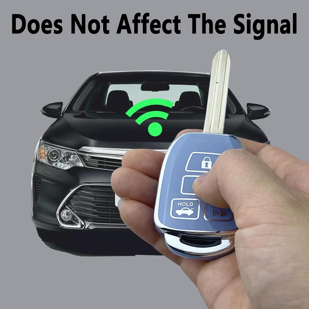 Чехол для брелока, совместимый с Toyota Highlander Camry RAV4 Corolla Tacoma Avalon Venza Yaris, аксессуары в виде ракушки