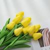 Искусственный цветок тюльпана Real Touch Многоцветная бархатная текстура Реалистичное антивыцветающее украшение для дома