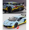 1:24-масштабная миниатюрная модель суперкара Aventador SVJ63 из сплава, откидной автомобиль со звуком и светом для детей и взрослых, коллекция подарков