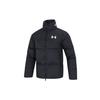 Down Puffer Jacket with Logo Print Men Outerwear Black 1375449-001
