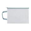 Mesh Zipper Pouch A4 Letter Size Clear Plastic File Bag Waterproof Zip File Folder Document Storage Bag for Travel School Office Supplies
