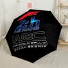 Racing Speed Passion Compact Travel Automatic Umbrella Retractable Design with 8-Rib Durability Sturdy Construction for Outdoor Daily Use