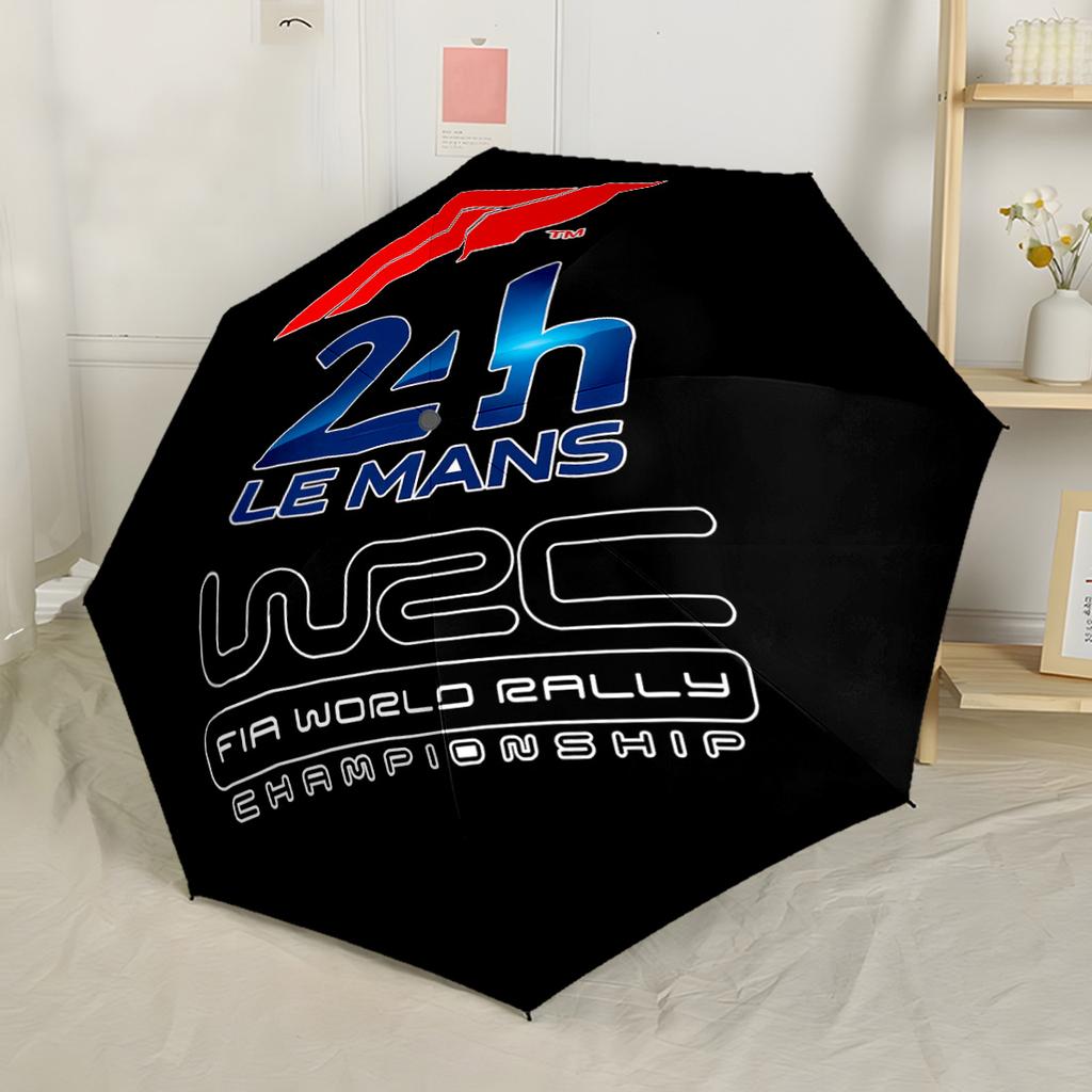 Racing Speed Passion Compact Travel Automatic Umbrella Retractable Design with 8-Rib Durability Sturdy Construction for Outdoor Daily Use