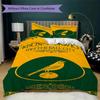 Norwich City FC Pattern Bedding uilt Set uilt Cover Pillowcase Home Decoration Birthday Gift (1 * duvet cover + 2 * pillowcase without core)