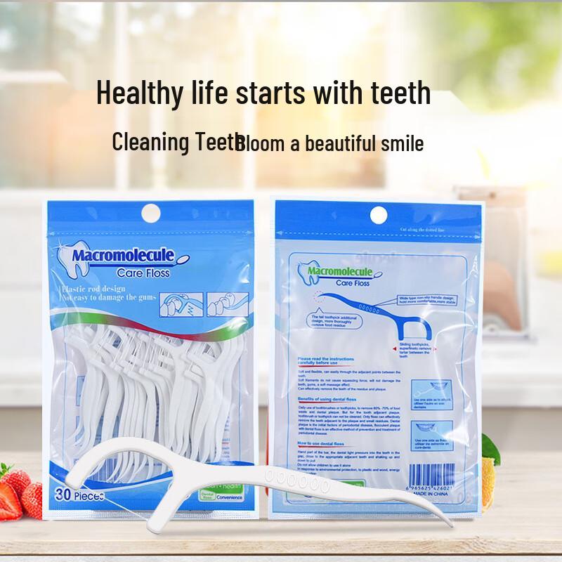 Chi Xiao Er High Polymer Dental Floss Sticks - 300 Count