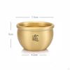 Bai Fu Golden Treasure Basin Statue Decorations Chinese Box Wealth Fruit Money Pot Copper