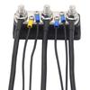 3 Post Power Distribution Block Bus Bar with Cover,300A Rating, Marine Bus Bar, Automobile, and Solar Wiring